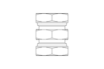 Pipe screw connector L 28/28 St-Zn