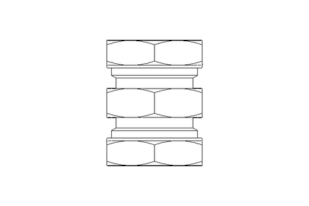 Pipe screw connector L 28/28 St-Zn