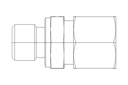 Pipe screw connector L 10 G1/4" St-phos