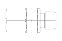 Pipe screw connector L 10 G1/4" St-phos