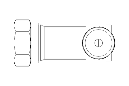 Pipe screw connector LL 4 M8x1