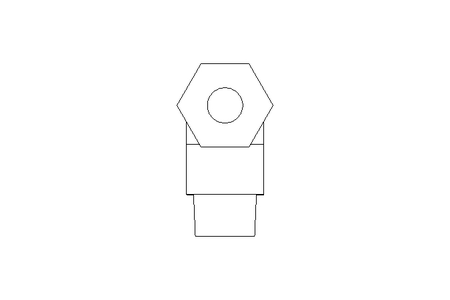 Threaded elbow connector L 6 R1/8" A4