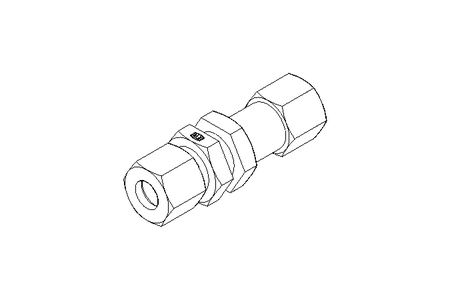 Thread. bulkhead connect. L 10/10 1.4571