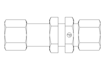 Thread. bulkhead connect. L 10/10 1.4571