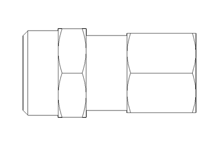 Threaded connector L 8 G1/4" 1.4571