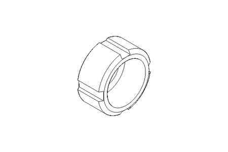 Slotted nut F DN10 1.4301 DIN11851