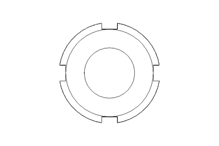 Slotted nut F DN10 1.4301 DIN11851