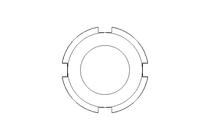 Slotted nut F DN15 1.4301 DIN11851