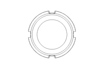 Slotted nut F DN40 1.4404 DIN11851