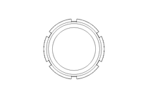 Slotted nut F DN65 1.4301 DIN11851