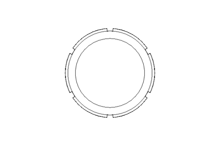 Slotted nut F DN125 1.4301 DIN11851