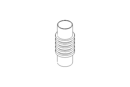 Rubber bellows L=120 d=37 DN40