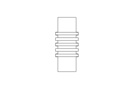 Rubber bellows L=120 d=37 DN40