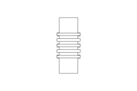 Rubber bellows L=120 d=37 DN40