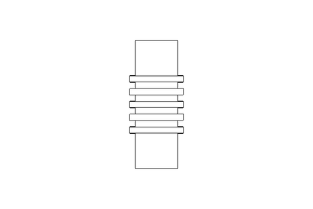 Rubber bellows L=120 d=37 DN40