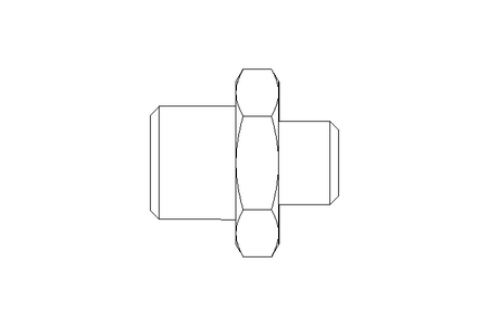 Doppelnippel G1/8-G1/4 Bronze/Zn