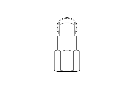 Threaded elbow connector 8 R1/4"