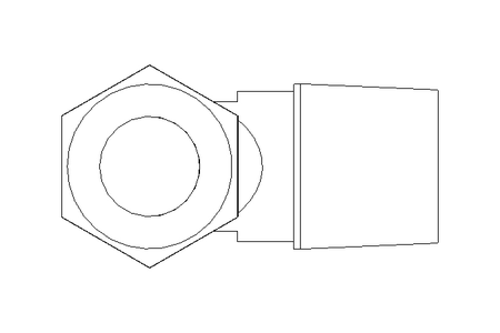 Threaded elbow connector 8 R1/4"