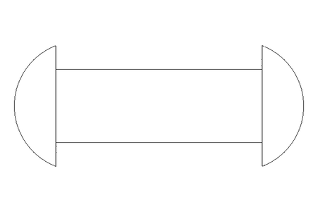 Round head rivet DIN 660 2x10 A2