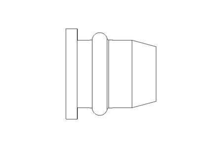 Blind rivet nut M6x9x15.5 AL