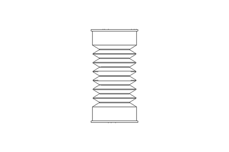 Rubber bellows L=21-101 d=26 D=26