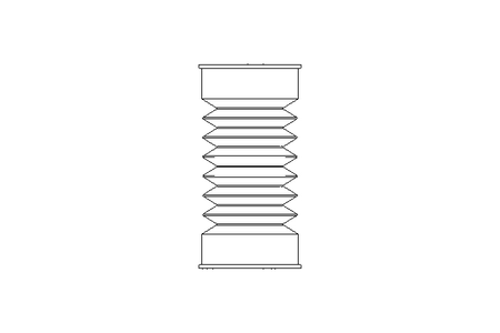 Rubber bellows L=21-101 d=26 D=26