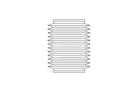 Rubber bellows L=50-350 d=75