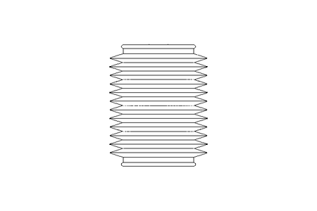 Rubber bellows L=50-350 d=75