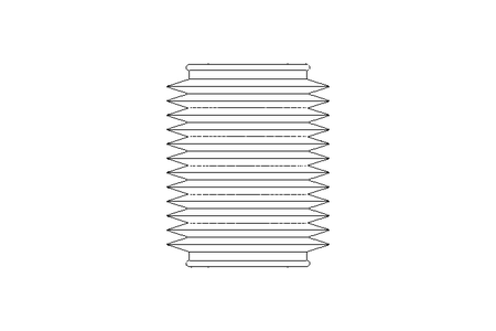 Rubber bellows L=50-350 d=75