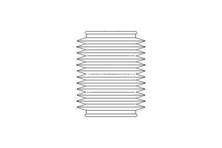 Rubber bellows L=50-350 d=75