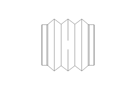 Rubber bellows L=55-400 d=147