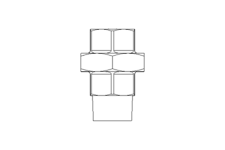 Threaded connector U2 R1"&Rp1" GJM-Zn-Zn