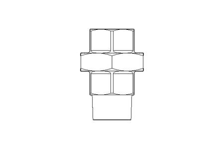 Threaded connector U2 R1"&Rp1" GJM-Zn-Zn