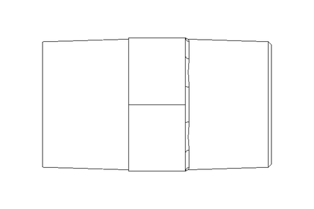 Double fitting 1/4" L24 1.4571 DIN 2990