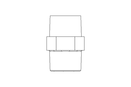 Double fitting 1/4" L24 1.4571 DIN 2990