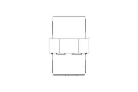 Double fitting 1/4" L24 1.4571 DIN 2990