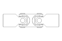 Wellengelenk DN12x20 DIN 808