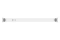 Universal joint shaft D=150 L1=2090 L2=