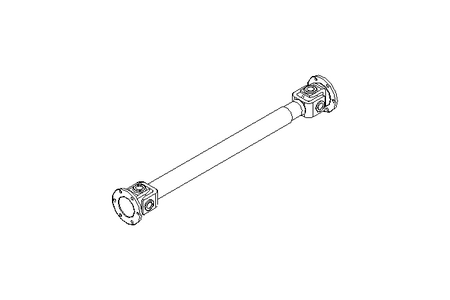 UNIVERSAL JOINT SHAFT E100/6 L= 710/ 750