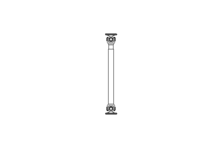 UNIVERSAL JOINT SHAFT E100/6 L= 710/ 750