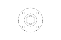 Universal joint shaft D=58 L1=1915 L2=