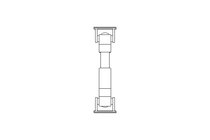 Universal joint shaft D=58 L1=220 L2=250