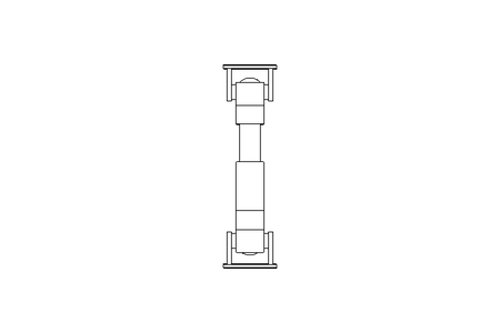 Universal joint shaft D=58 L1=220 L2=250