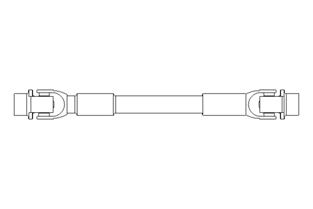 Universal joint shaft D=32 L1=430 L2=490