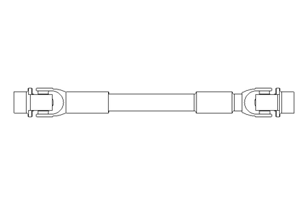 Universal joint shaft D=32 L1=430 L2=490