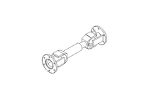 Universal joint shaft D=75 L1=267 L2=307