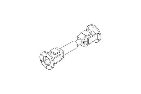 Universal joint shaft D=75 L1=267 L2=307