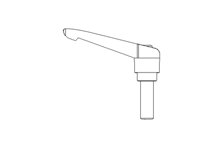 Klemmhebel K M10x30 Gr.2 verstellbar