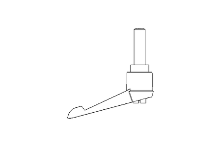 Klemmhebel K M6x20 Gr.1 verstellbar