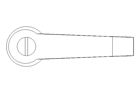 Clamping lever K M6x42 black IT